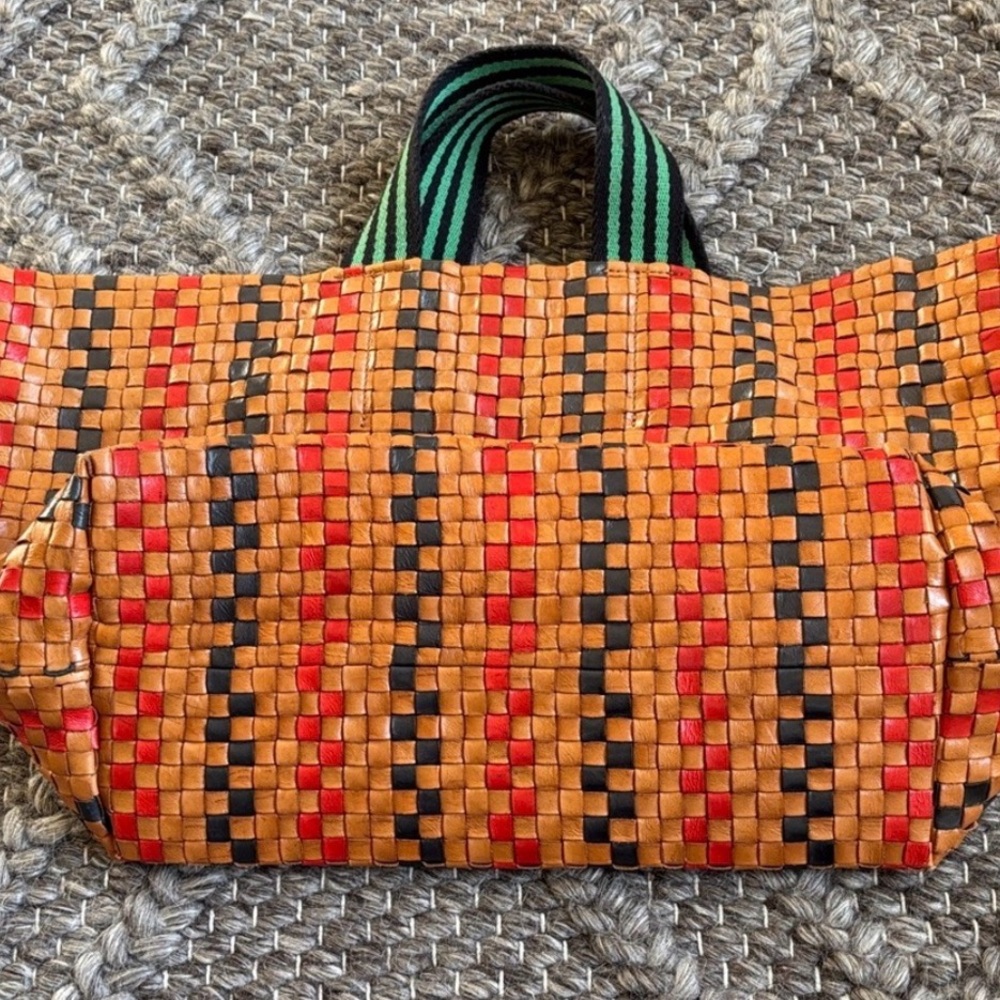 Clare V Woven Leather Bateau Tote Bag - Picture 4 of 6